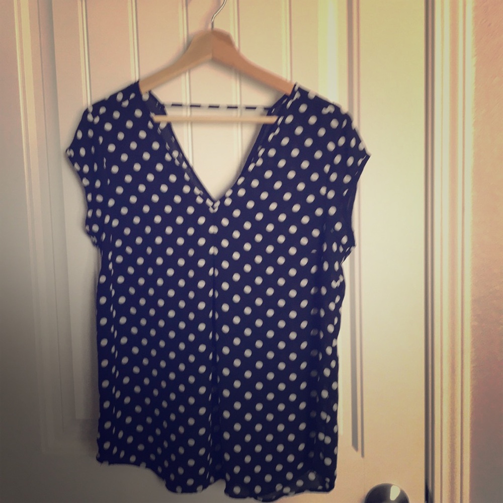 Polka dot blouse